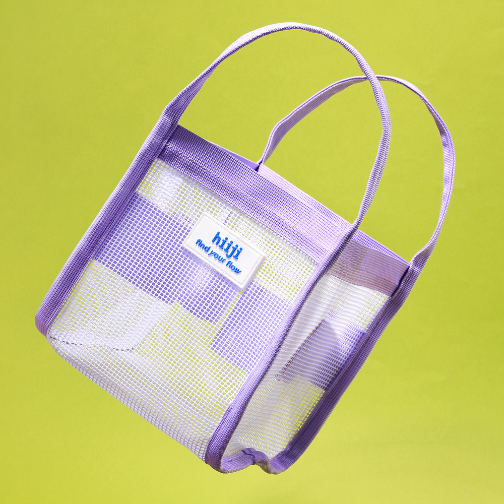 히지 수영 목욕 망사 메쉬 가방 샤워박스 1L, (1L) 3. 화이트/라벤더 이미지 6