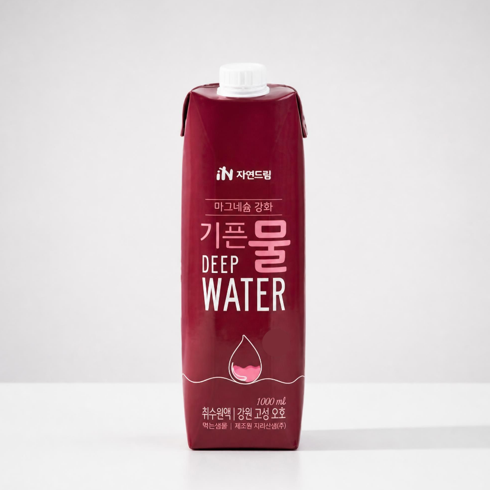 자연드림 마그네슘 강화 기픈물 생수 종이팩 500ml 15개입 - 상세 이미지 2