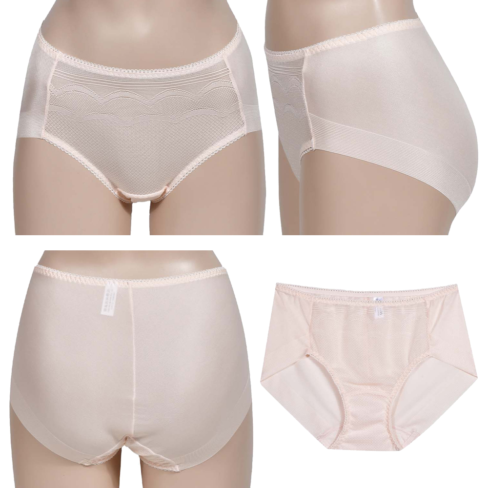 이드로 국내생산 여성 티안나는 누디 노라인 맥시 햄라인 팬티 - 상품 이미지