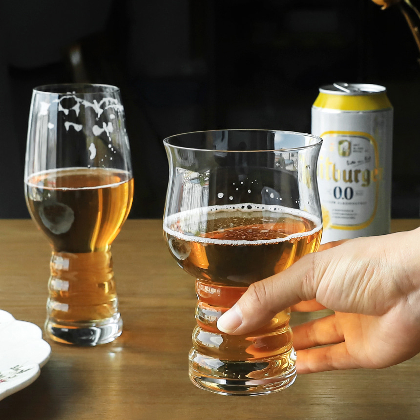 프레시 맥주잔 500ml 16온스 생맥주 호프 업소 홈카페 아이스 얼음컵 비어글라스 투명 이미지 6