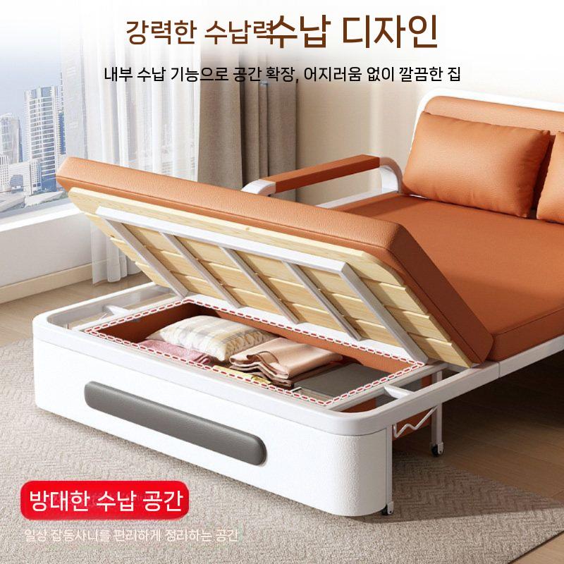 접이식소파베드 쇼파 싱글 원룸 침대 수납형 베드 0.82m - 상세 이미지 5