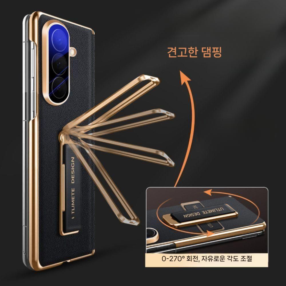 갤럭시폴드8 울트라 케이스 핸드 스트랩 회전 접이식 거치대 힌지 커버 - 상세 이미지 3