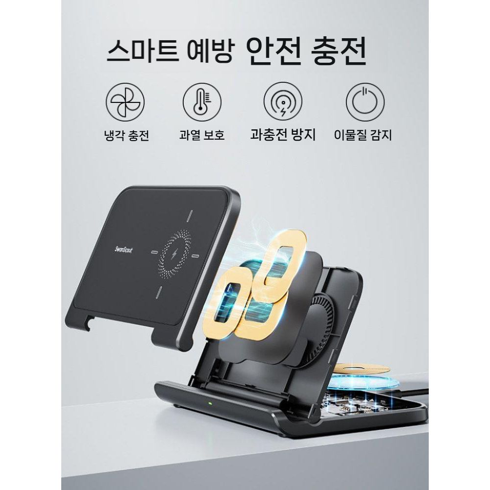 갤럭시폴드8 와이드 울트라 충전기 고속 충전 W25 베이스 거치대 - 상세 이미지 2
