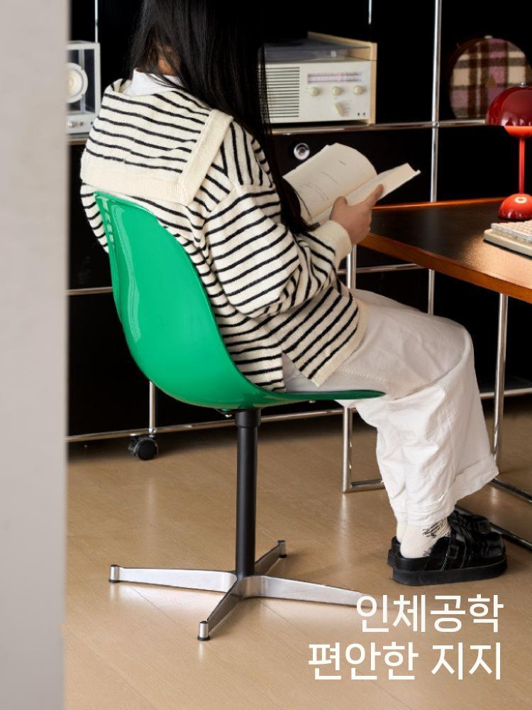 다이닝체어 카페의자 식탁의자 모던 디자인 라운지 플라스틱 초록색 - 상세 이미지 3