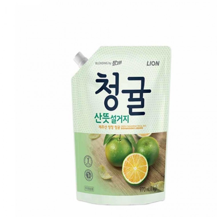 청귤 산뜻설거지 주방세제 1kg 리필 1EA
