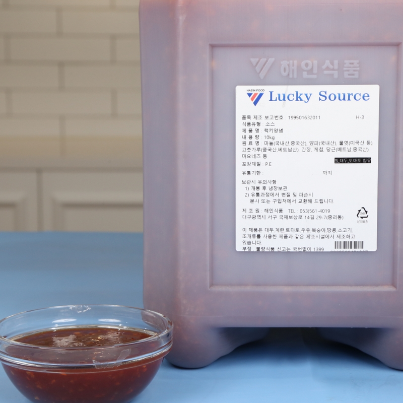 해인식품 럭키 양념치킨소스 10KG 보라 - 상세 이미지 2
