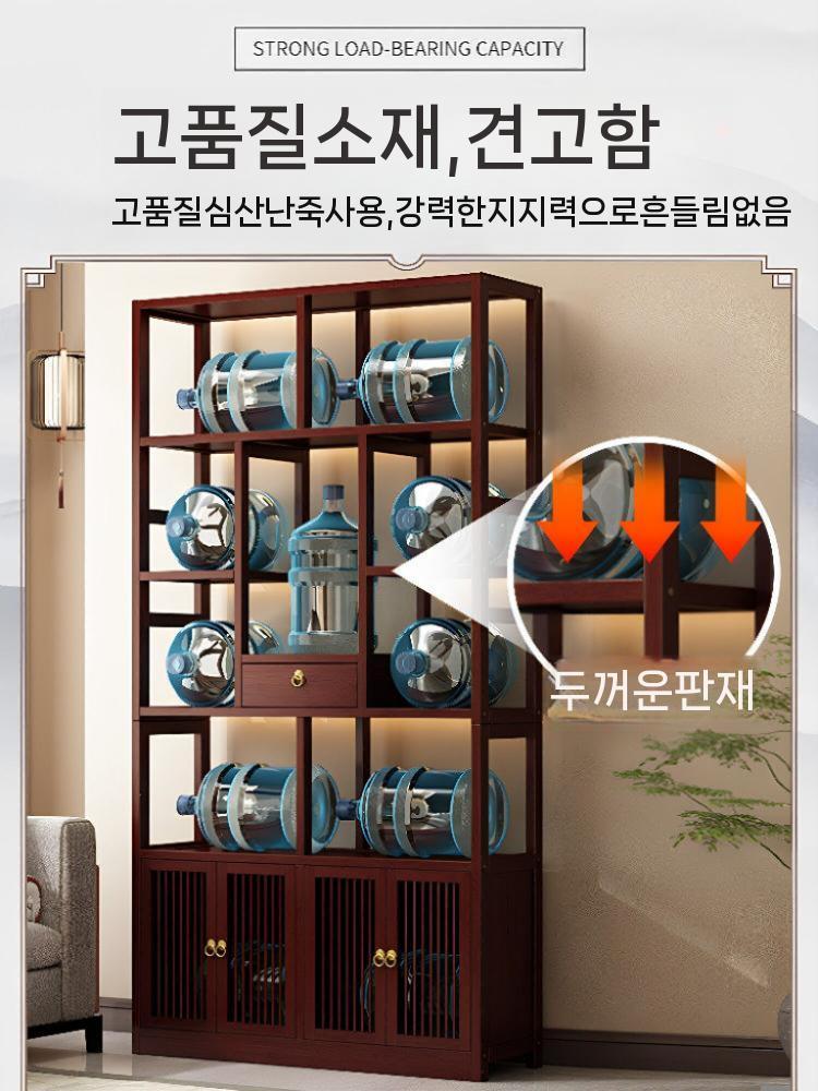원목 장식장 거실장 진열장 수납장 클래식 인테리어 중간 97cm - 상세 이미지 3
