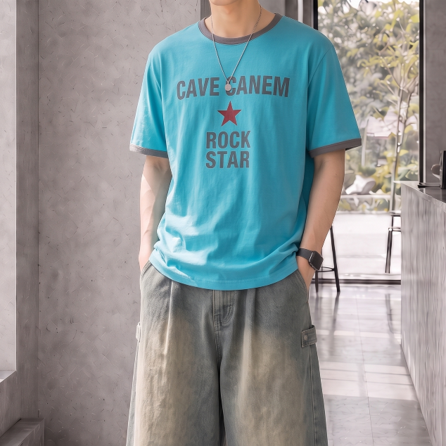 남자링거티 남자링거반팔티 어깨넓어보이는반팔 - 상품 이미지