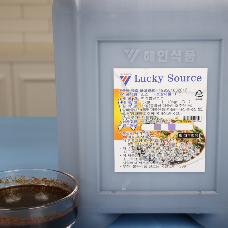 해인식품 럭키 찜닭소스 매운맛 10KG 찜닭양념 - 상세 이미지 2