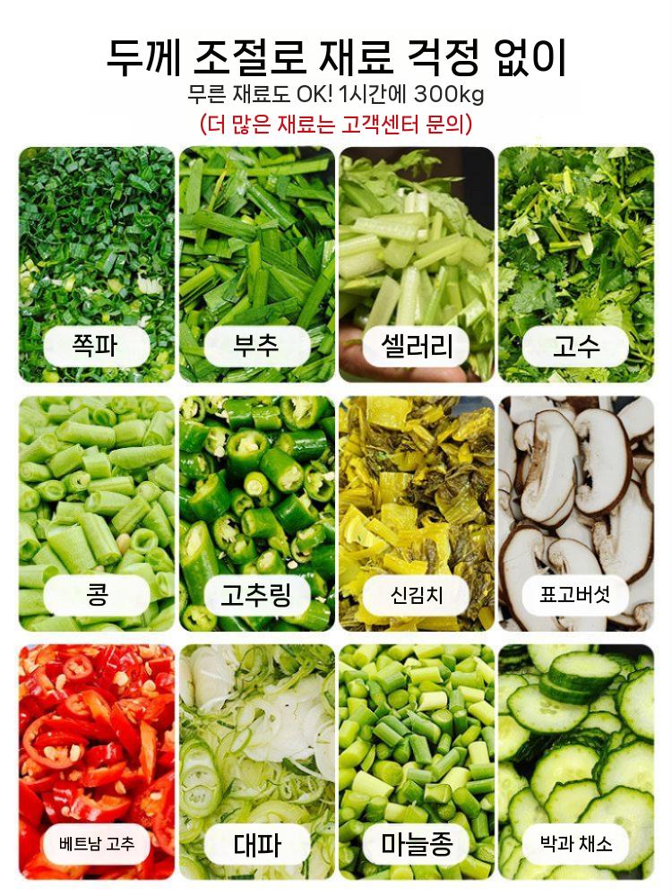 탕파절단기 슬라이서 탕파기 대파 고추 대파써는기계 입문형 - 상세 이미지 4