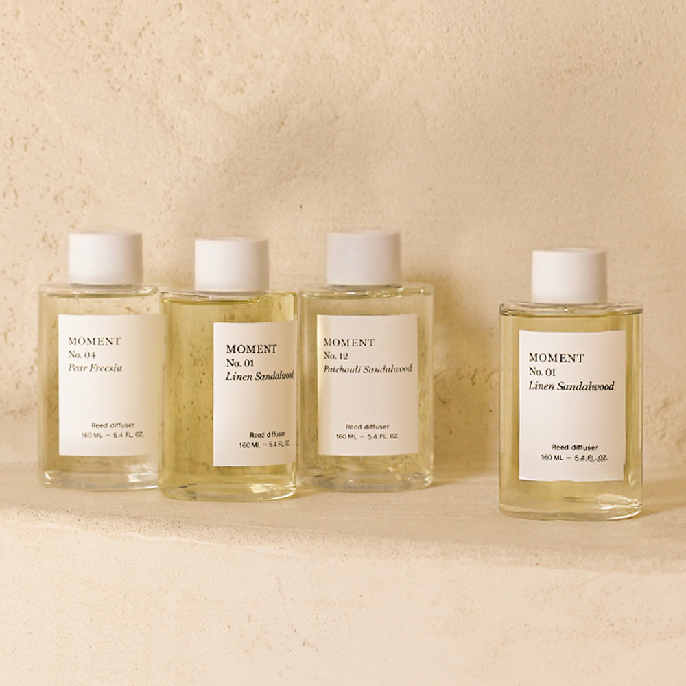 모먼트 디퓨저 리필 오일 실내 방향제 린넨 샌달우드 (부드러운 샌달우드향), 160ml, 1개 - 상세 이미지 4