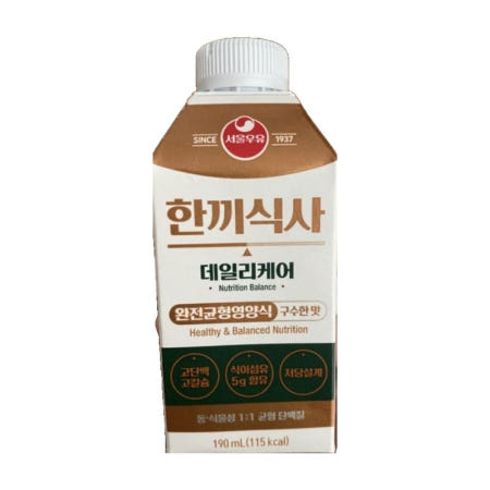 서울우유 데일리케어 한끼식사 우유 노인 어르신 시니어 단백질 보충제 음료 18개입