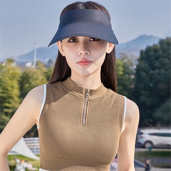 와이드챙 여성 썬 캡 초경량 썬 캡 데일리 여름 활동 - 상품 이미지