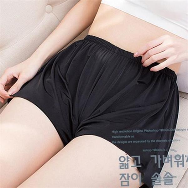 얇은 여성 실크 속바지 가벼운 여성 물실크 속바지 이너웨어 드로즈 - 상품 이미지