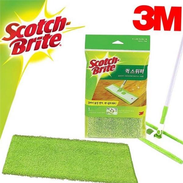 바닥 극세사 밀대 패드 43x14cm 습식 밀대 청소포 청소용 걸레 - 상품 이미지
