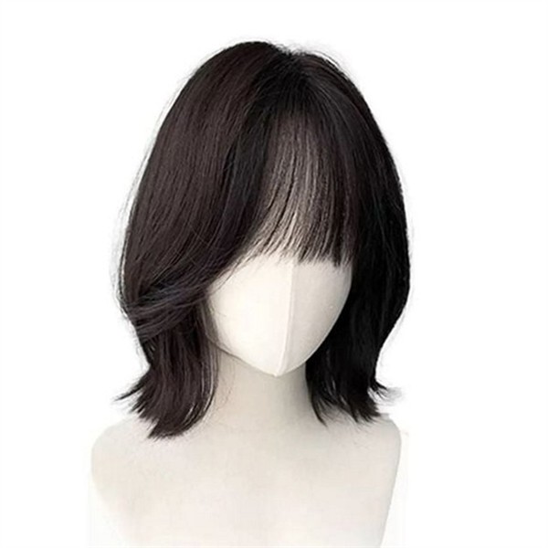 스타일링 여성 숏 컷 통가발 웨이브 여성 패션 데일리 가르마 - 상품 이미지