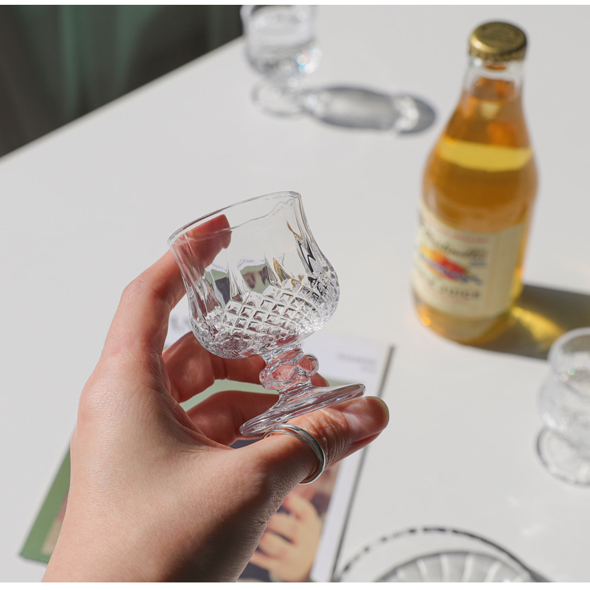 소주잔 술잔 고블렛 크리스탈 위스키 양주 사케잔 고량주 리큐르 유리 샷잔 예쁜 홈카페 업소 - 상세 이미지 5