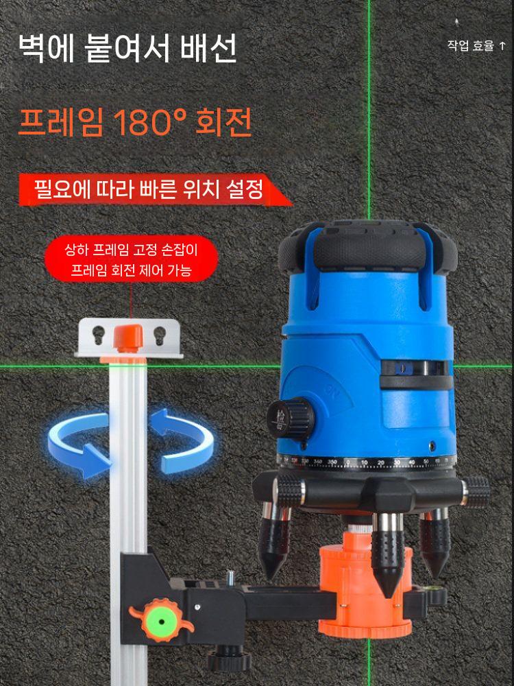 레벨기 지지대 폴대 건축 측량 홀대 브라켓 측정기 20CM - 상세 이미지 5