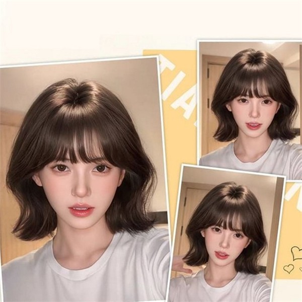 스타일 여성 숏 컷 가발 패션 여성 통가발 단발 볼륨 - 상품 이미지