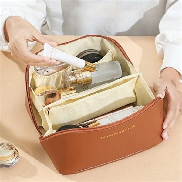 다용도 여행용 화장품 파우치 메이크업 대용량 화장품 파우치 데일리 수납 - 상품 이미지