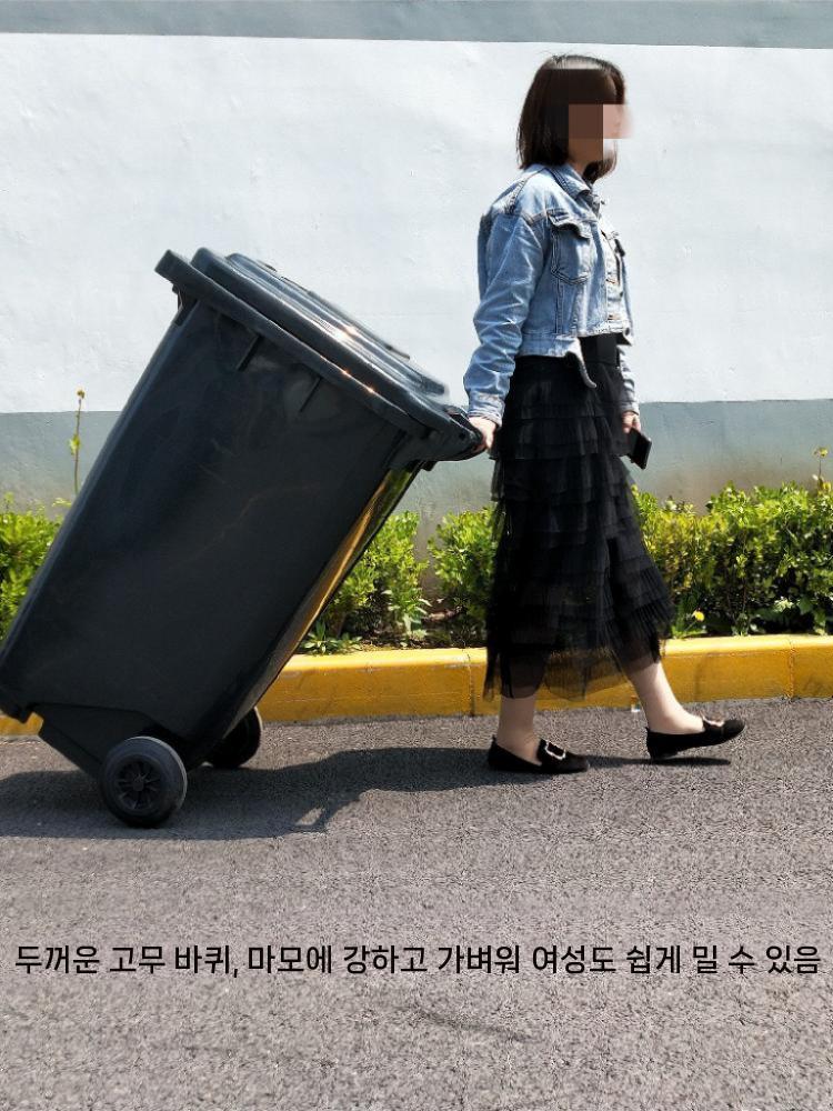 업소용 쓰레기통 페달 실외 스테인레스 분리수거 흡연실 15L - 상세 이미지 5