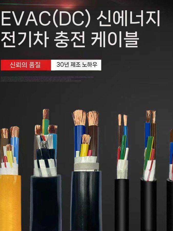 전기차 충전기 케이블 어댑터 충전선 자동차 3x2.5+1x0.75 2미터 - 상세 이미지 5