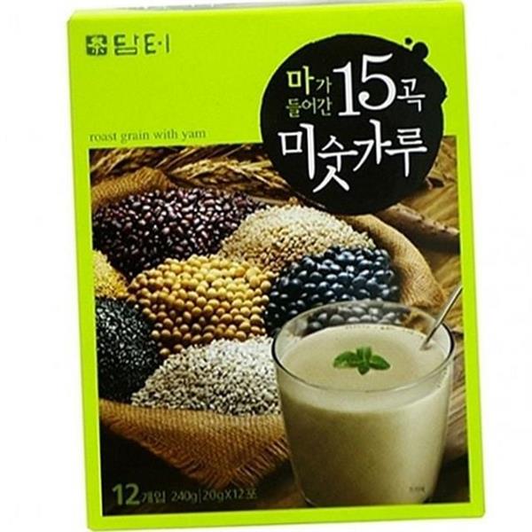 식사대용 마 미숫가루 12T 담터 15곡 미숫가루 검은콩 선식 - 상품 이미지