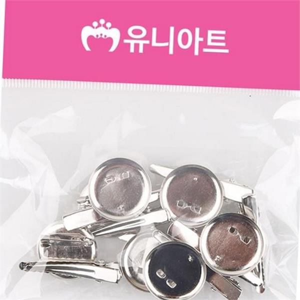 원형 코사지 브로치핀 집게 브로치핀 만들기 핀재료 부자재 코사 옷핀 - 상품 이미지