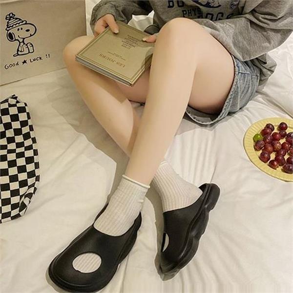 푹신한 실내용 슬리퍼 미끄럼 층간소음 방지 슬리퍼 사무실 거실화 - 상품 이미지