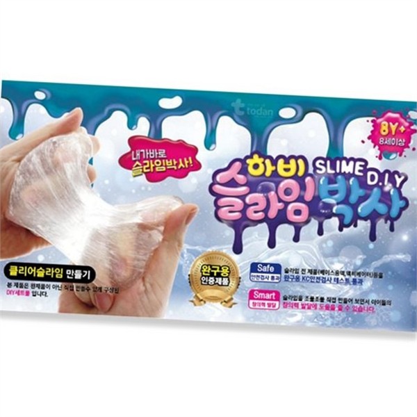 촉감놀이 슬라임 만들기 놀이 유아 어린이 슬라임 만들기 클리어 완구 - 상품 이미지