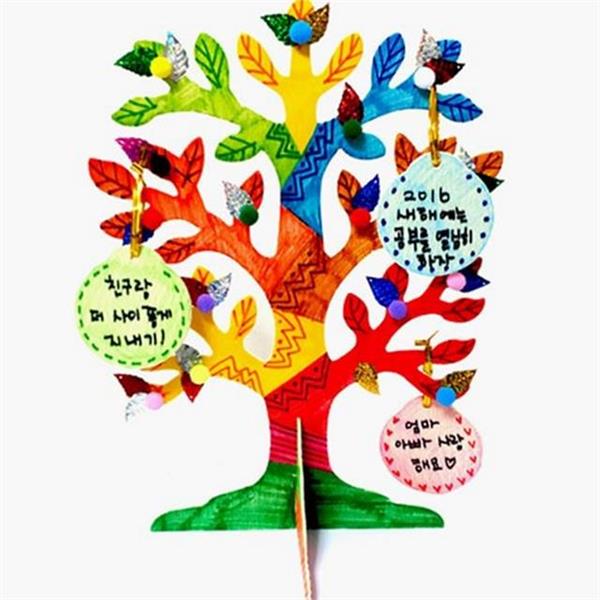 꾸미기 어린이 만들기 재료 체험 어린이 만들기 키트 나무 교육 - 상품 이미지