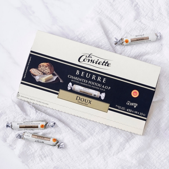 라꽁비에뜨 무염버터 포션 450g 30개입 프랑스직수입 천연발효 라꽁버터 라콩비에트
