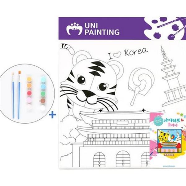 어린이 캔버스 유화 그리기 셀프 diy 유화 명화 그림 키트 - 상품 이미지