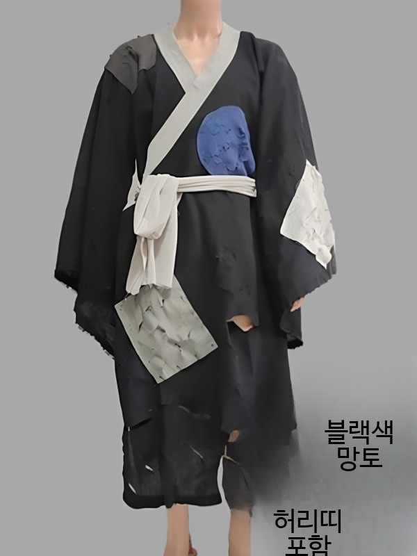 거지 코스프레 의상 각설이 노비 분장 엿장수 누더기옷 복장 - 상세 이미지 5