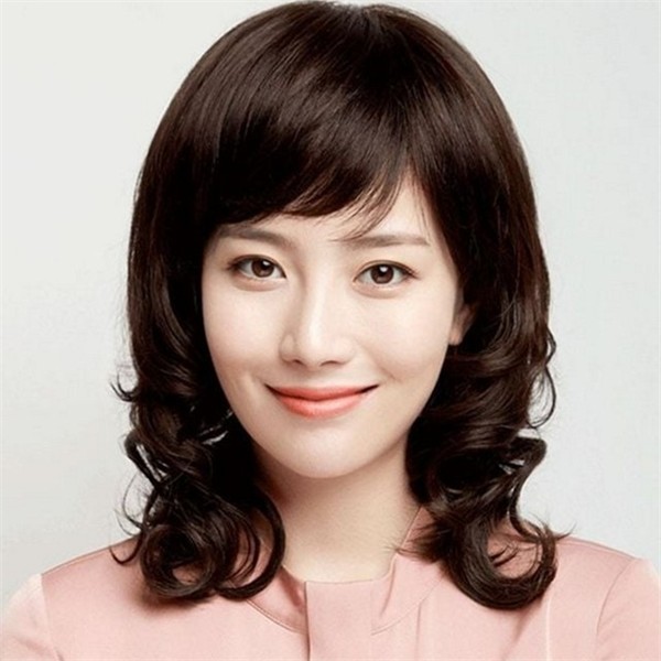 어머니풍 여성 전체 가발 풍성한 여성 웨이브 가발 중년 헤어 - 상품 이미지