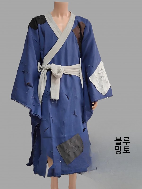 거지 코스프레 의상 각설이 노비 분장 엿장수 누더기옷 복장 - 상세 이미지 3