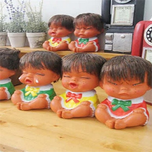 레트로 못난이 인형 소품 3P 빈티지 못난이 인형 장식 추억의