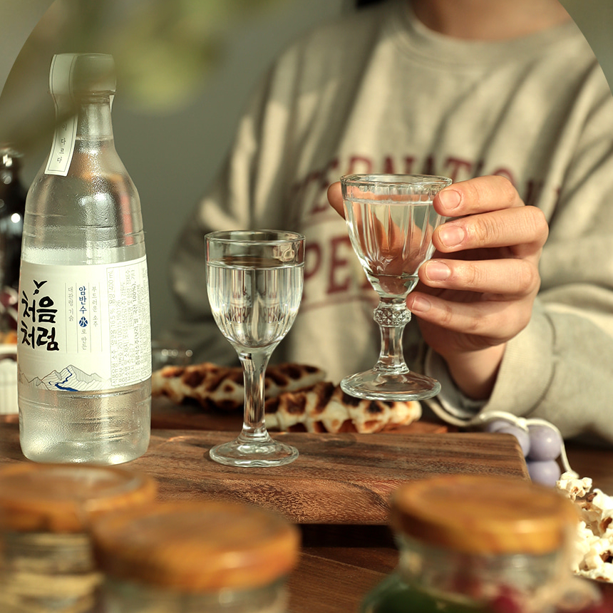 퓨어 고블렛 소주잔 술잔 크리스탈 위스키 양주 사케잔 고량주 리큐르 유리 샷잔 홈카페 업소 - 상세 이미지 2