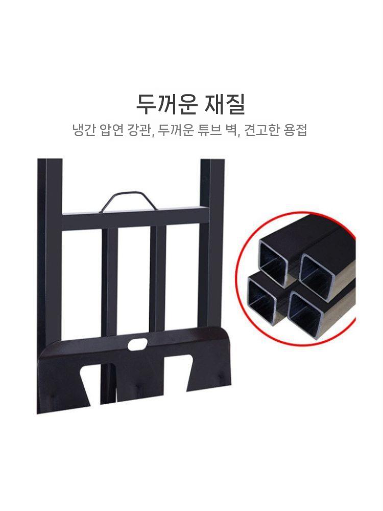 큰 바퀴 구르마 수레 생수 카트 운반 운반차 화물 30x35cm - 상세 이미지 4
