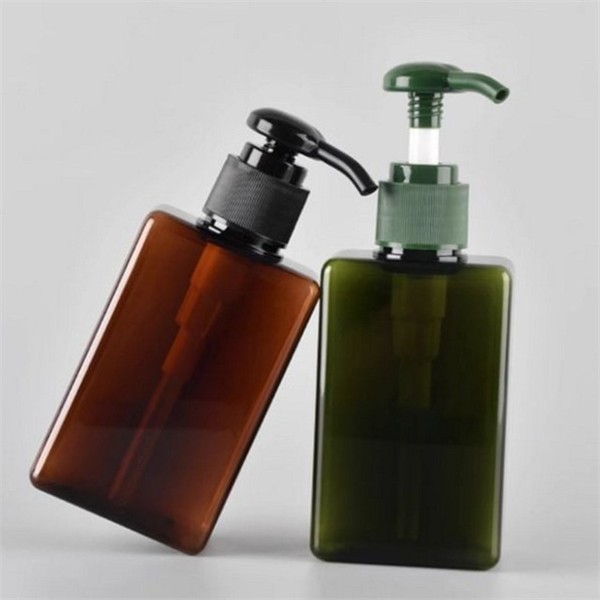 리필용 화장품 펌핑 용기 450ml 다용도 샴푸 펌핑 공병 사각 - 상품 이미지