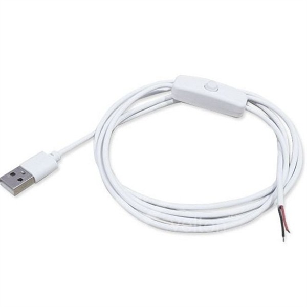 2선 usb 스위치 케이블 150cm 암수 usb 전원 케이블 연장 - 상품 이미지