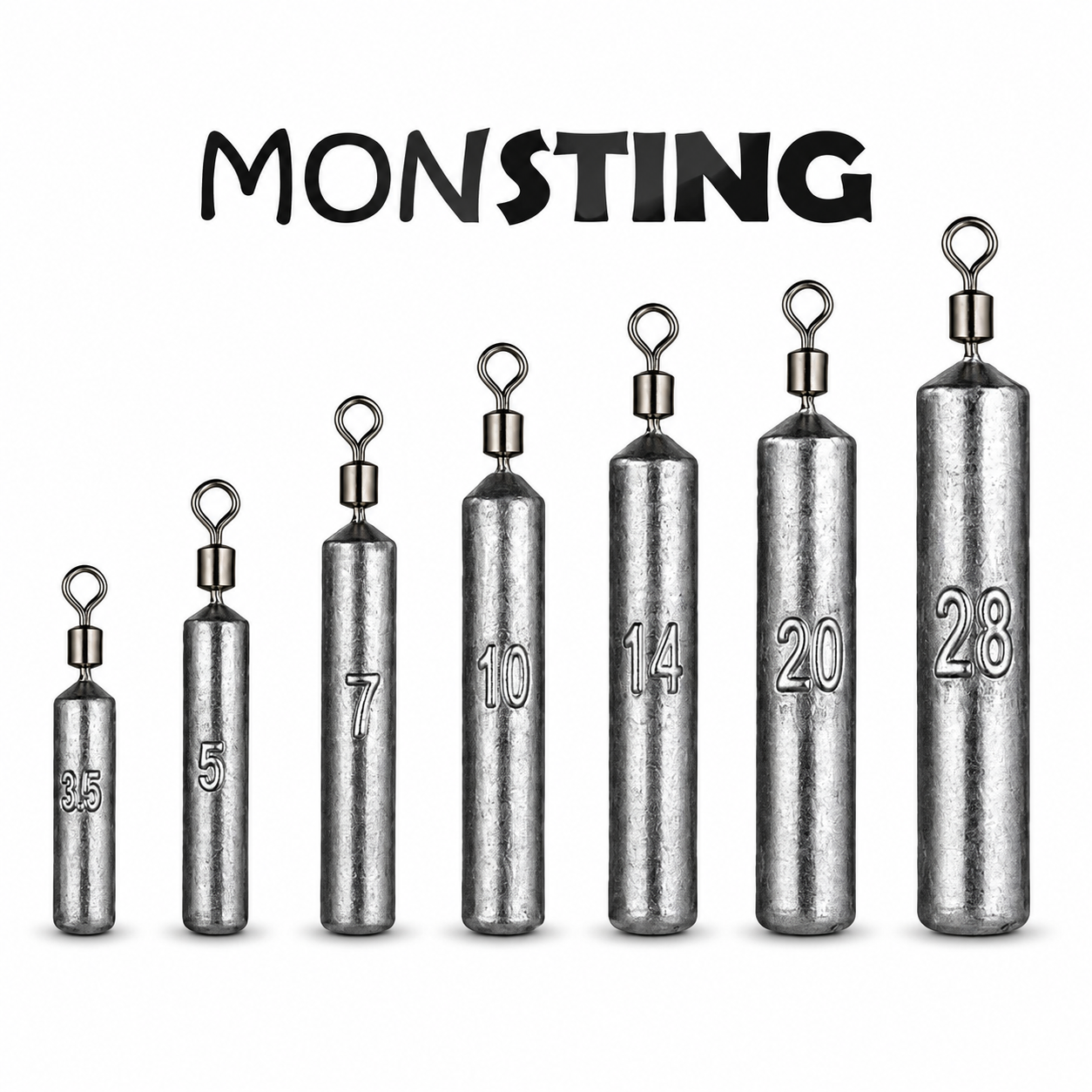몬스팅 스틱싱커 다운샷 프리리그 언더샷 배스루어 광따채비 - 상품 이미지