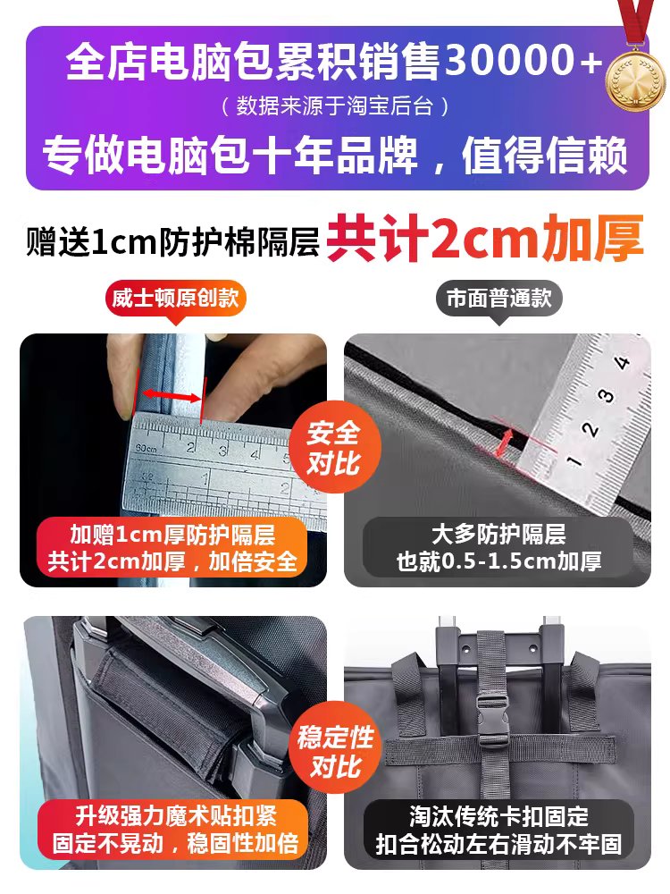 데스크탑 PC본체 운반 가방 바퀴형 충격방지 케이스 중형 - 상세 이미지 4