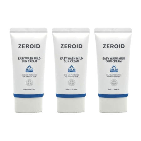 네오팜 제로이드 이지워시 마일드 제로 썬크림 선크림 내돈내산 후기 효능 효과 50ml 3개