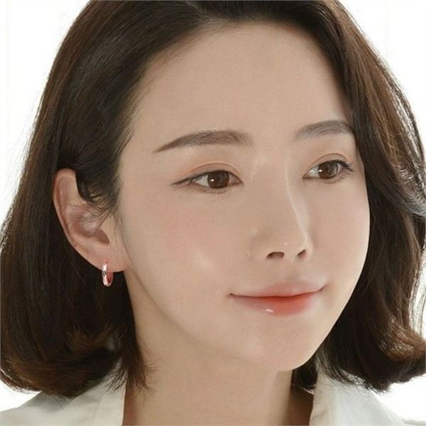 데일리 여성 링 귀걸이 기본 여성 원터치 귀걸이 필드 드링 - 상품 이미지