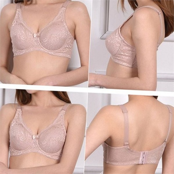 레이스 여성 풀컵 브라 노와이어 여성 홑겹 브라 언더웨어 - 상품 이미지