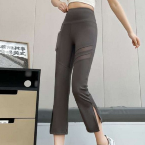 부츠컷래쉬가드 빅사이즈워터레깅스 물놀이 하이웨스트 아쿠아 여성 블랙 - 상세 이미지 2