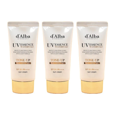 한국콜마 달바 워터풀 톤업 선크림 dalba 내돈내산 후기 효능 효과 50ml(SPF50+) 3개