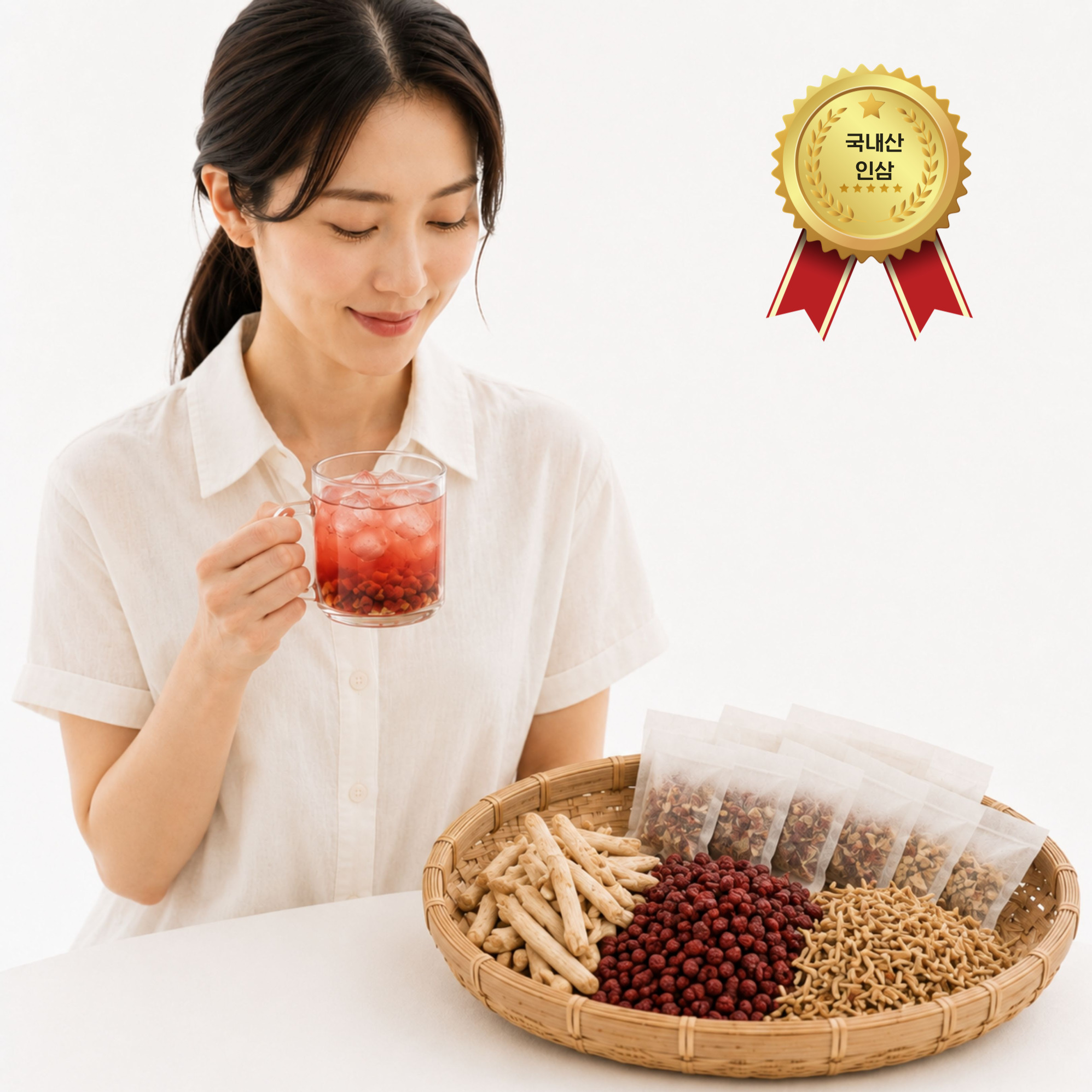 생맥산 재료 차 만들기 효능 국산 인삼 오미자 맥문동 5세트 5L분량 - 상품 이미지