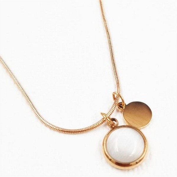 여성 뱀줄 체인 목걸이 펜던트 목걸이 - 상품 이미지